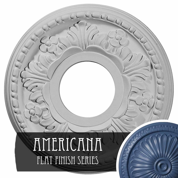 Ekena Millwork Helene Ceiling Medallion (Fits Canopies up to 5 1/4"), 11 7/8"OD x 3 5/8"ID x 7/8"P, Americana CM11HEAMF - main